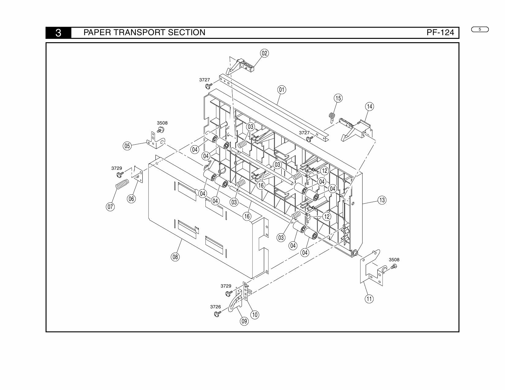 Konica-Minolta Options PF-124 Parts Manual-3
